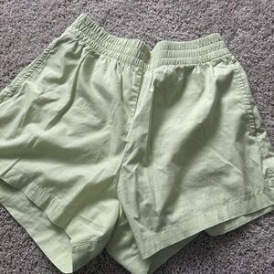 Abercrombie & Fitch Mint Green Elastic Shorts